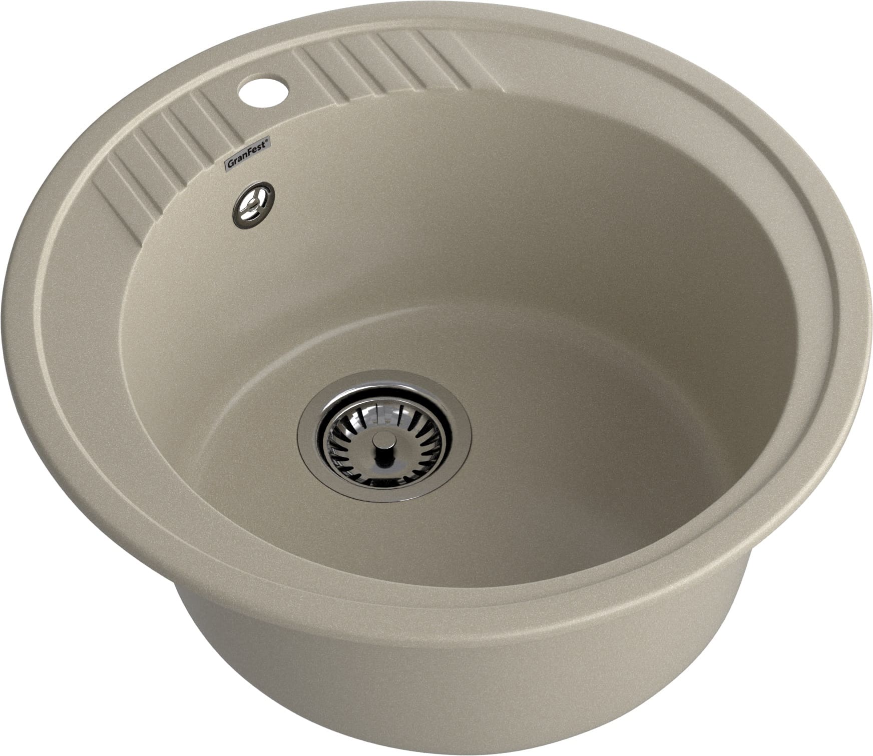 Кухонная мойка GRANFEST RONDO R-520 топаз - фото2