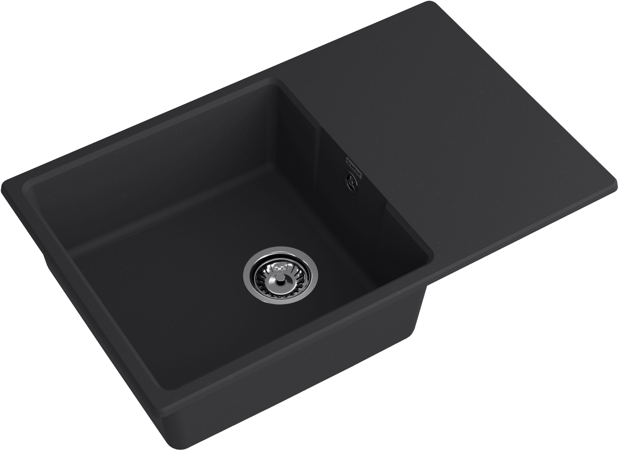 Кухонная мойка GRANFEST URBAN UR-678L черный - фото2