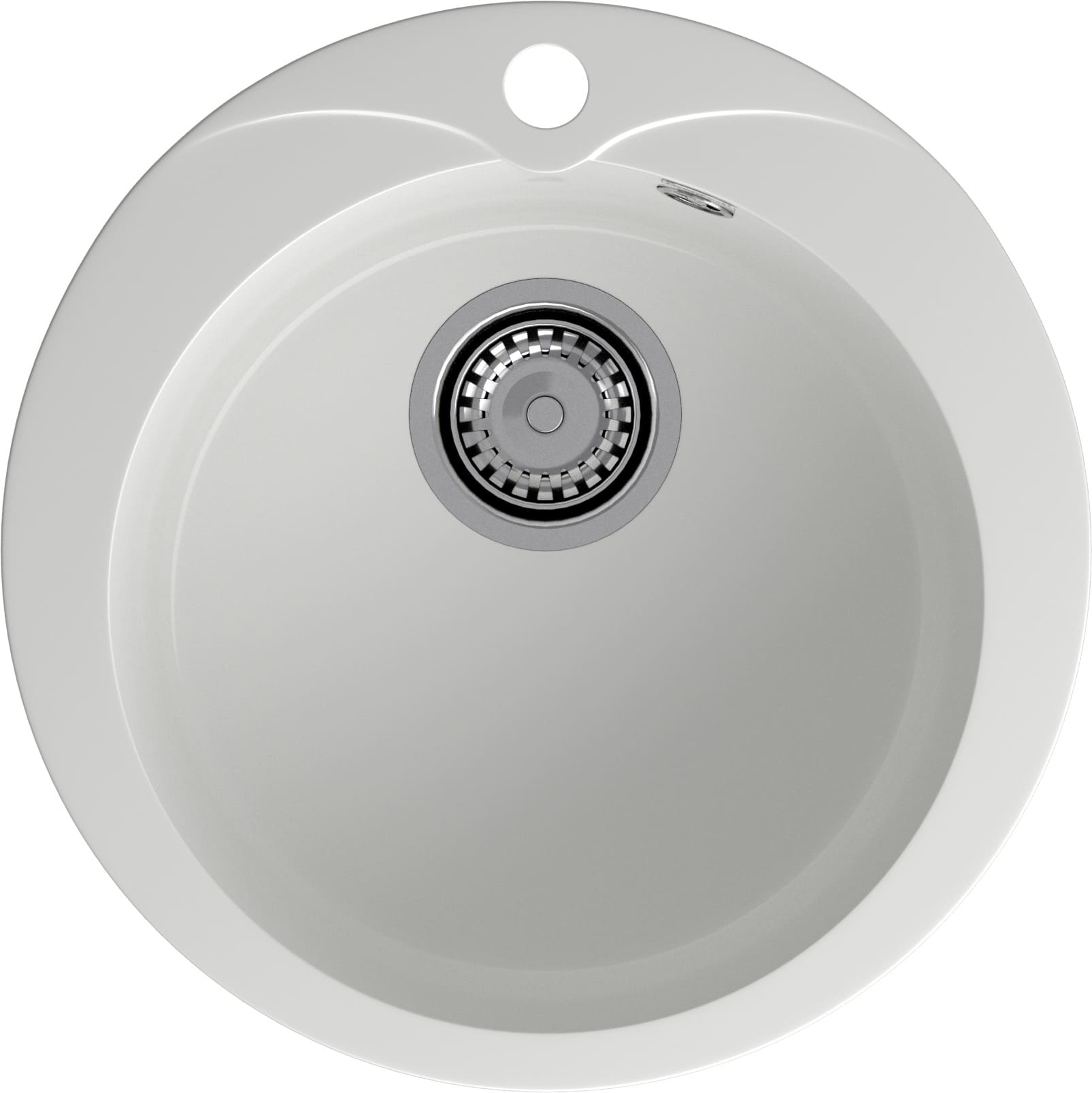 Кухонная мойка GRANFEST RONDO R-480 иней - фото