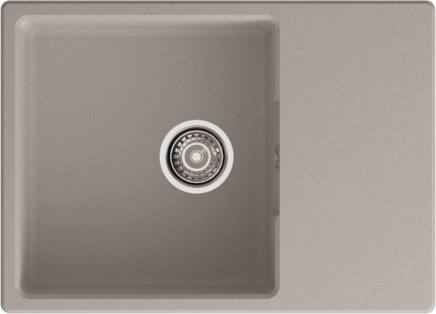 Кухонная мойка GRANFEST URBAN UR-668L песочный - фото