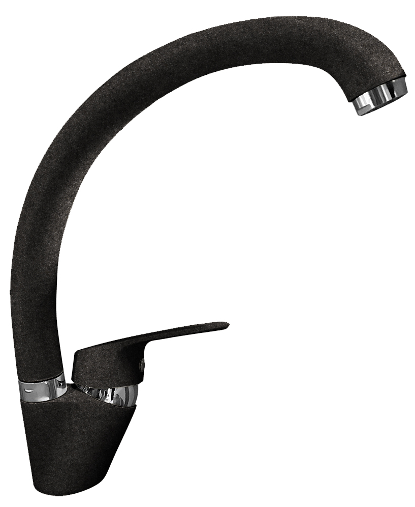 Смеситель для кухни GRANFEST QUARZ Z-3323 черный - фото