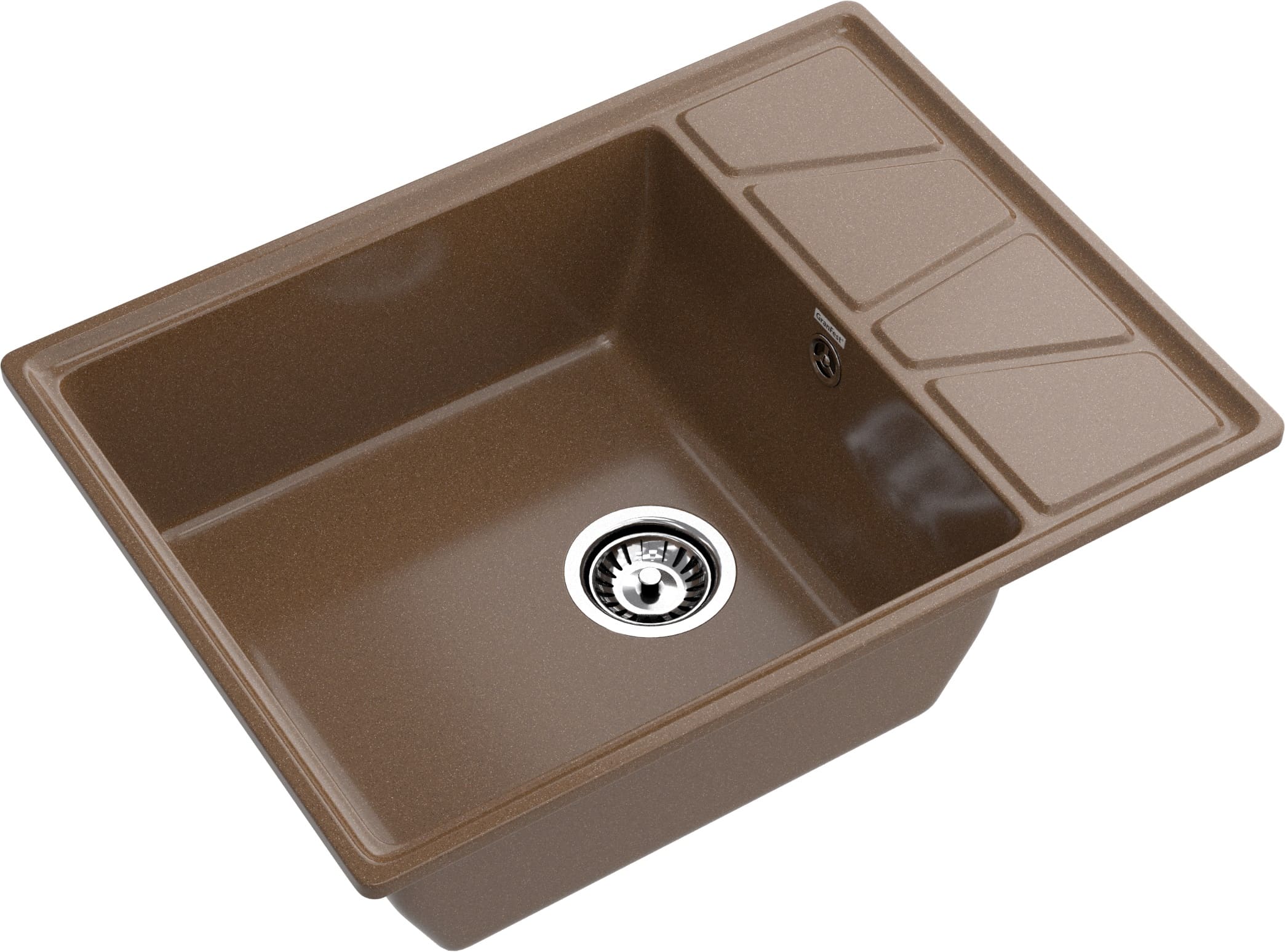 Кухонная мойка GRANFEST VERTEX V-680L терракот - фото2