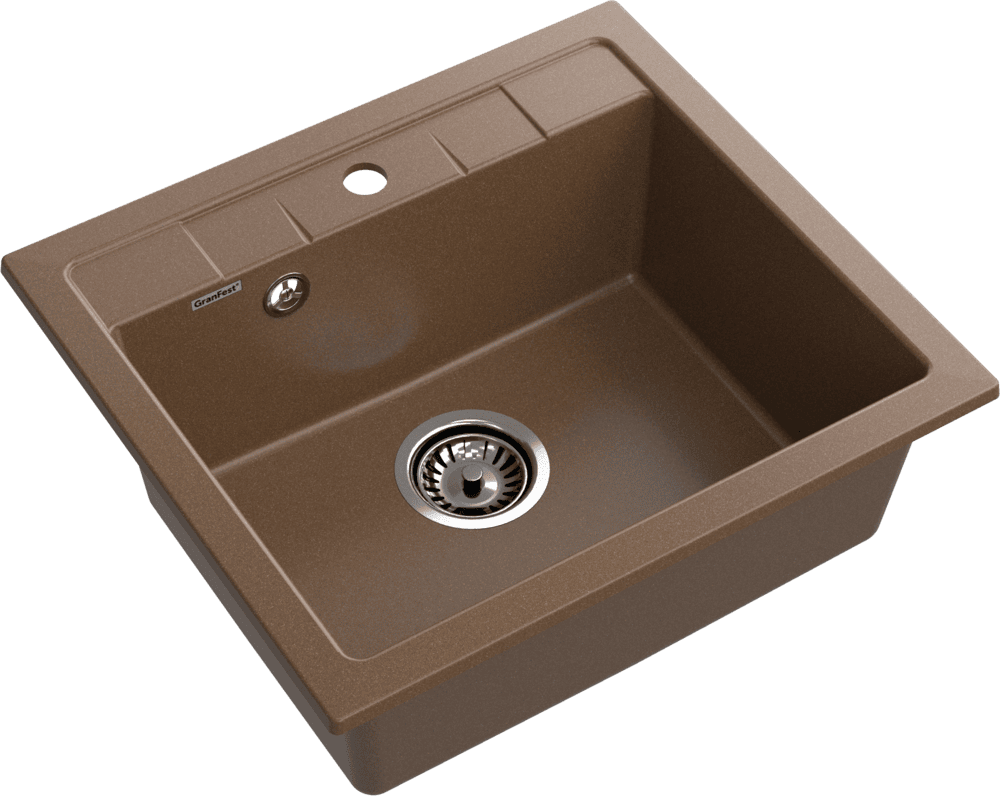 Кухонная мойка GRANFEST QUADRO Q-561 терракот - фото2