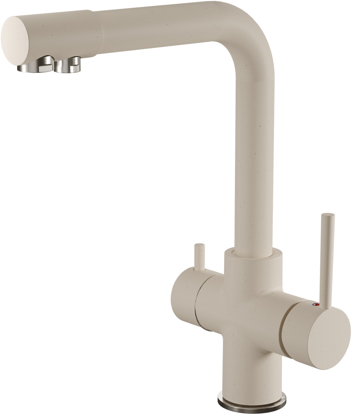 Смеситель для кухни GRANFEST QUARZ Z-5423 белый - фото