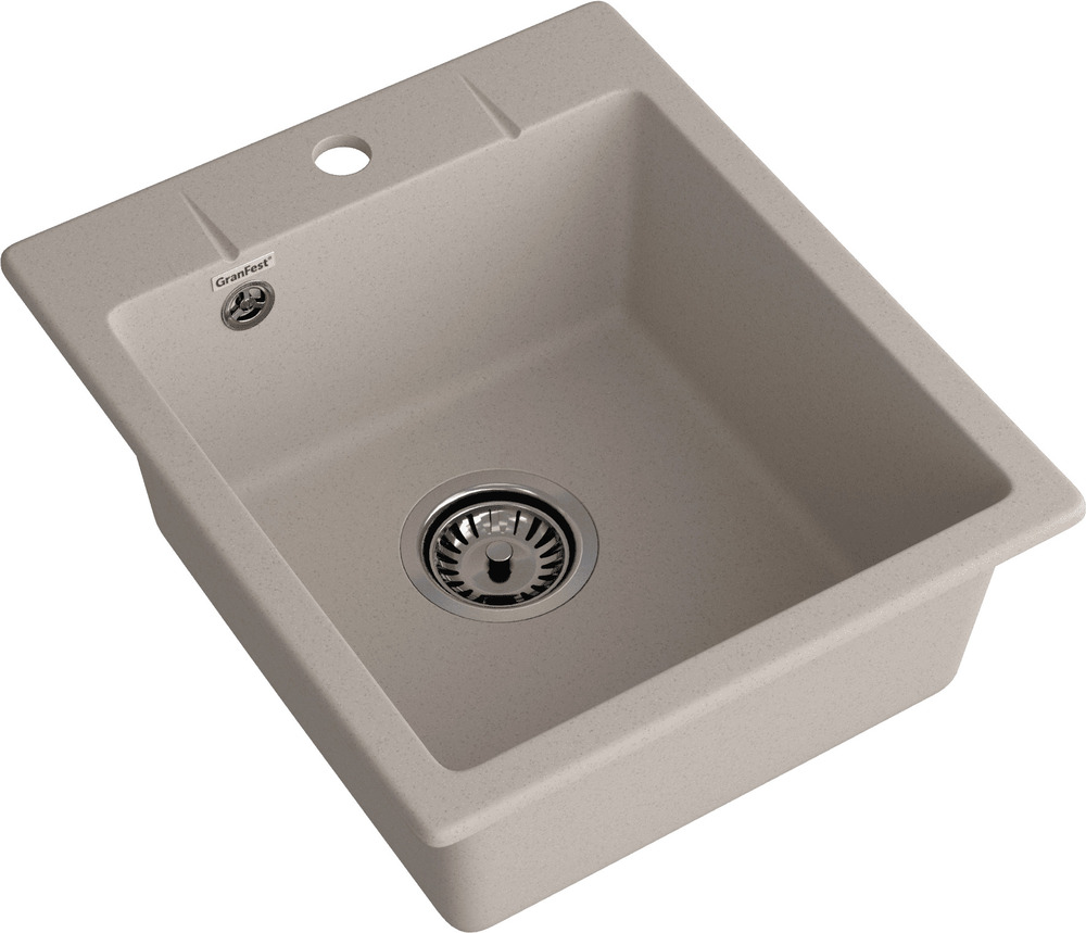 Кухонная мойка GRANFEST URBAN UR-242 песочный - фото2