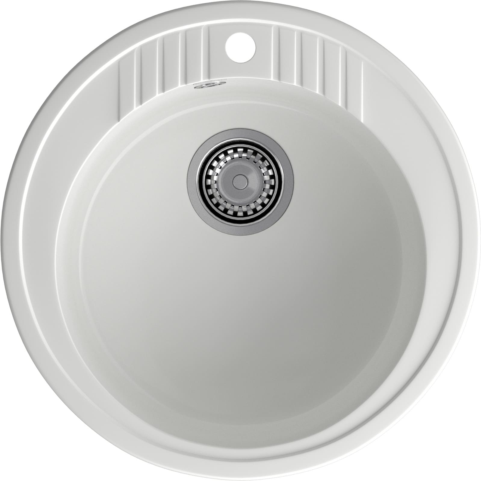 Кухонная мойка GRANFEST RONDO R-520 иней - фото