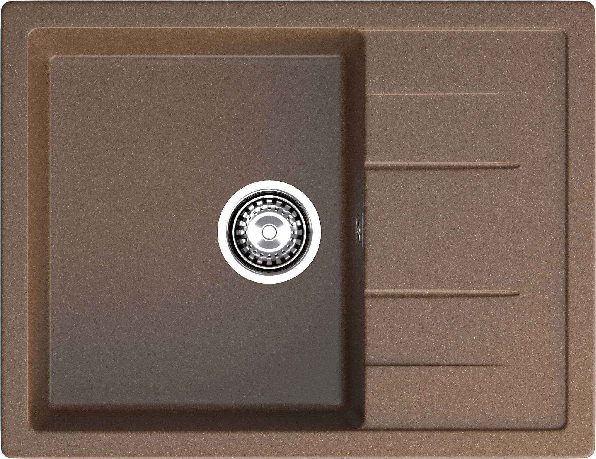 Кухонная мойка GRANFEST QUADRO Q-650L терракот - фото