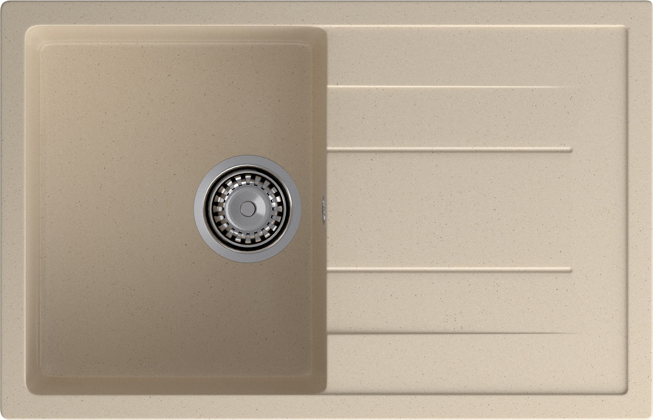 Кухонная мойка GRANFEST QUADRO Q-780L кашемир - фото