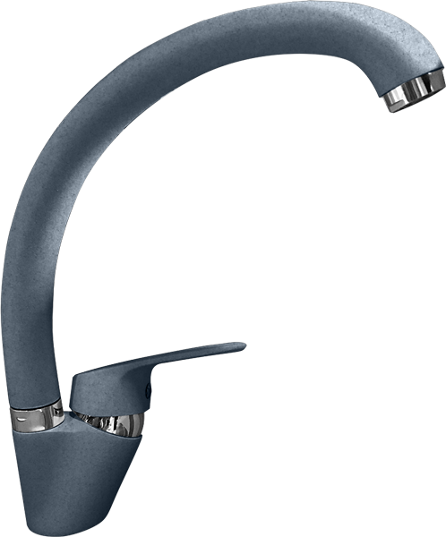 Смеситель для кухни GRANFEST 3323 графит - фото