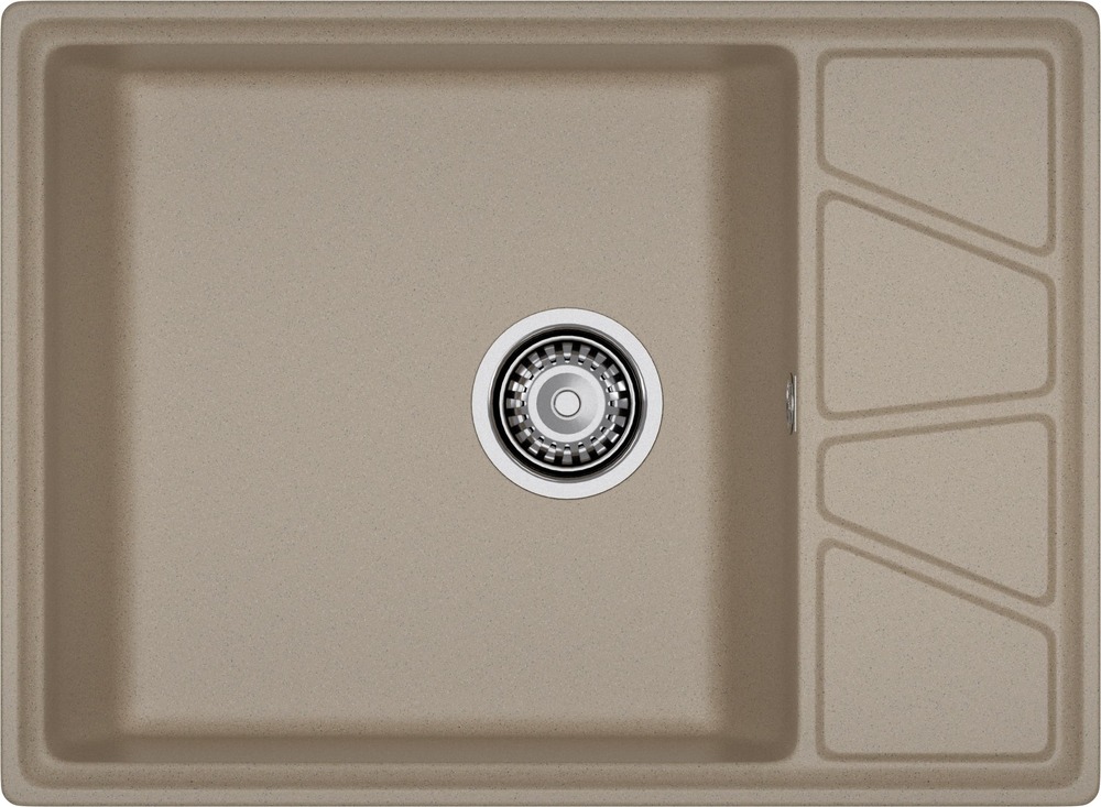 Кухонная мойка GRANFEST VERTEX V-680L песочный - фото