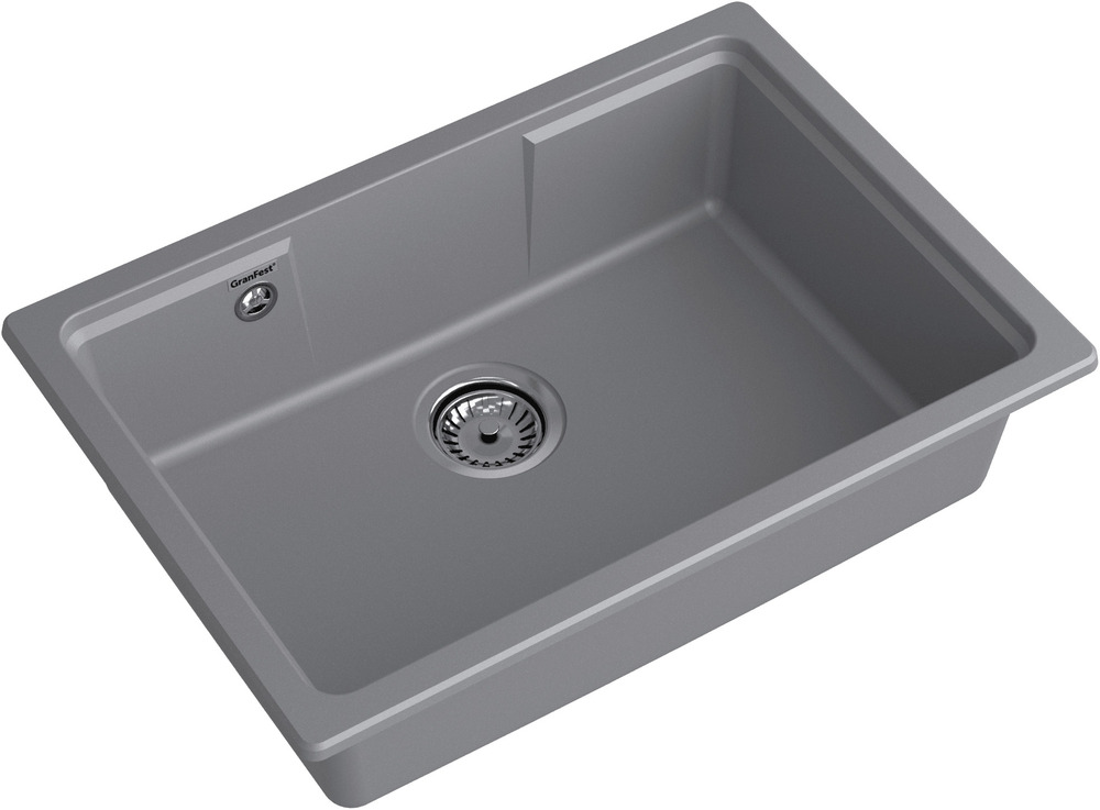 Кухонная мойка GRANFEST URBAN UR-4565 темно-серый - фото2