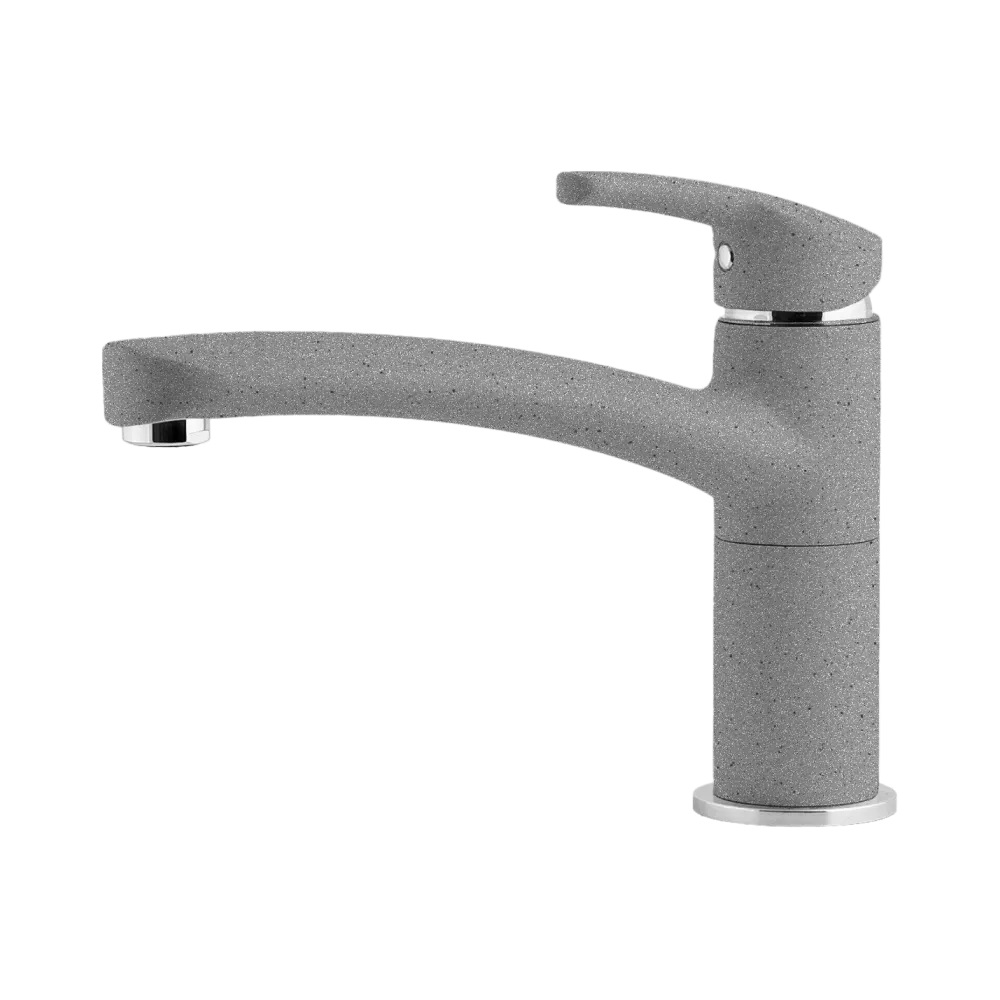 Смеситель для кухни GRANFEST 2523 серый - фото