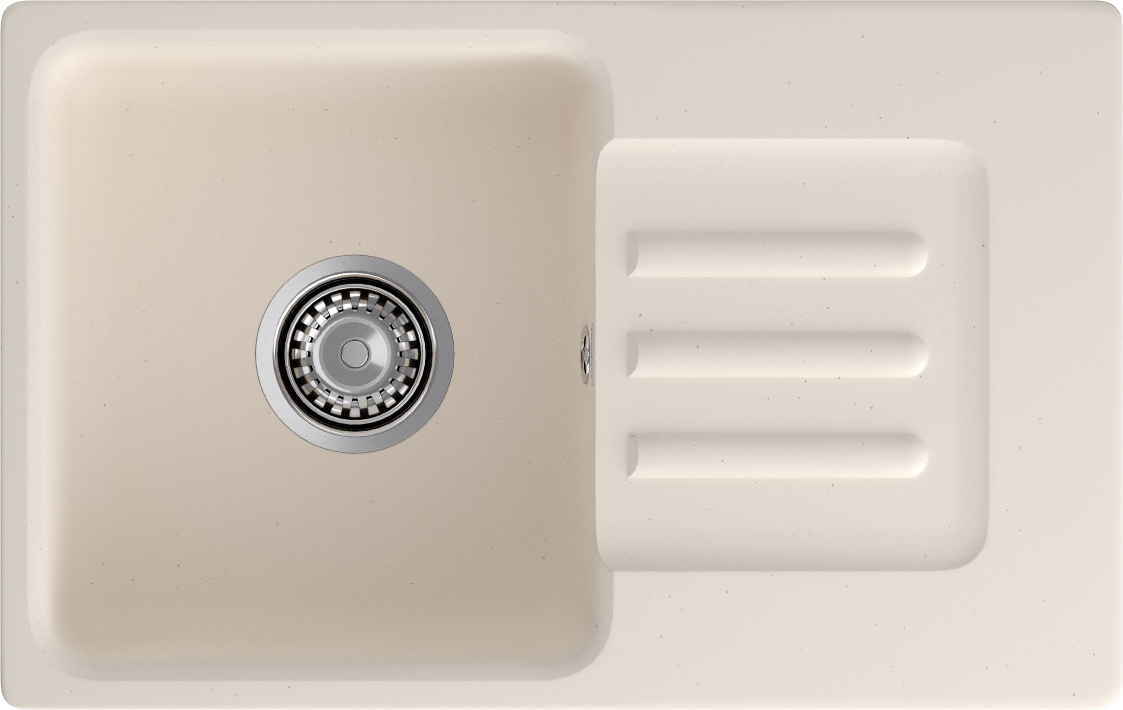 Кухонная мойка GRANFEST SMART SM-680L белый + сифон - фото