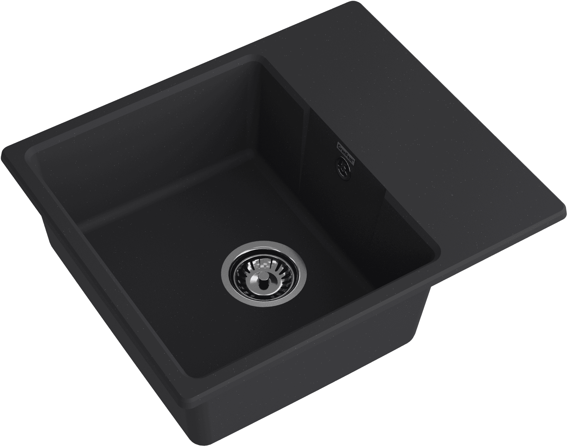 Кухонная мойка GRANFEST URBAN UR-658L черный - фото2