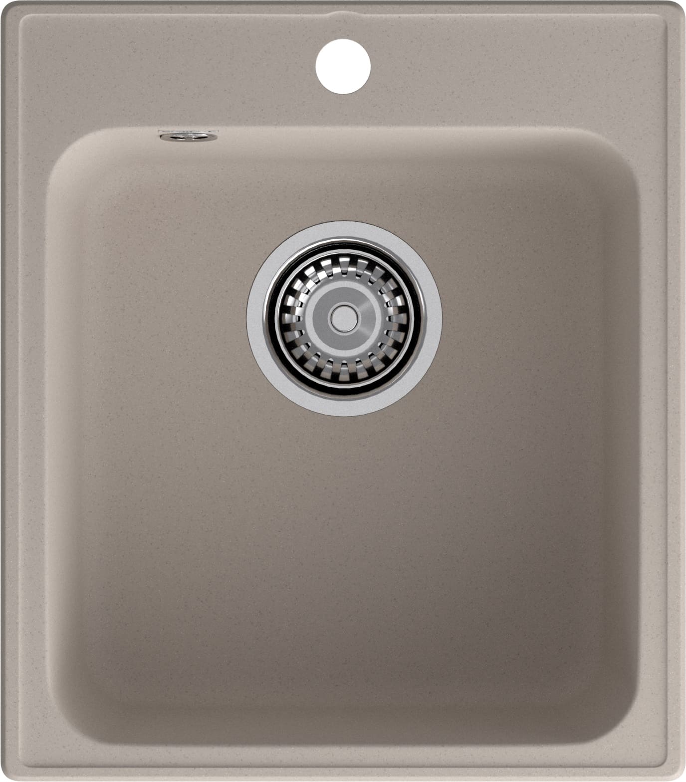 Кухонная мойка GRANFEST QUARZ Z-17 песочный + сифон - фото