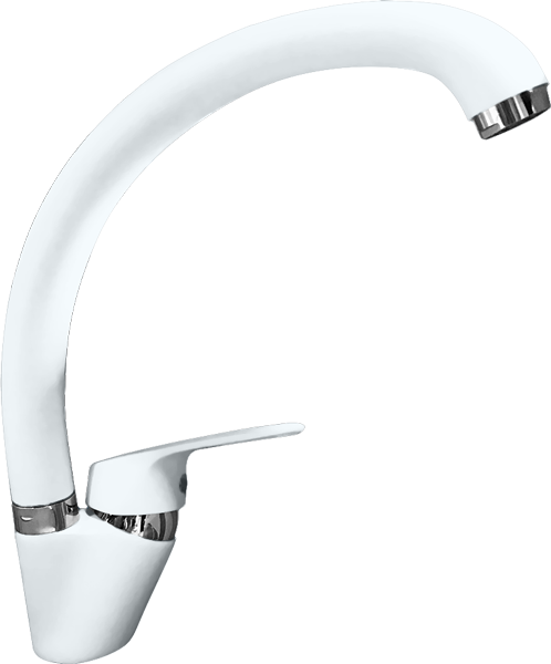 Смеситель для кухни GRANFEST 3323 иней - фото