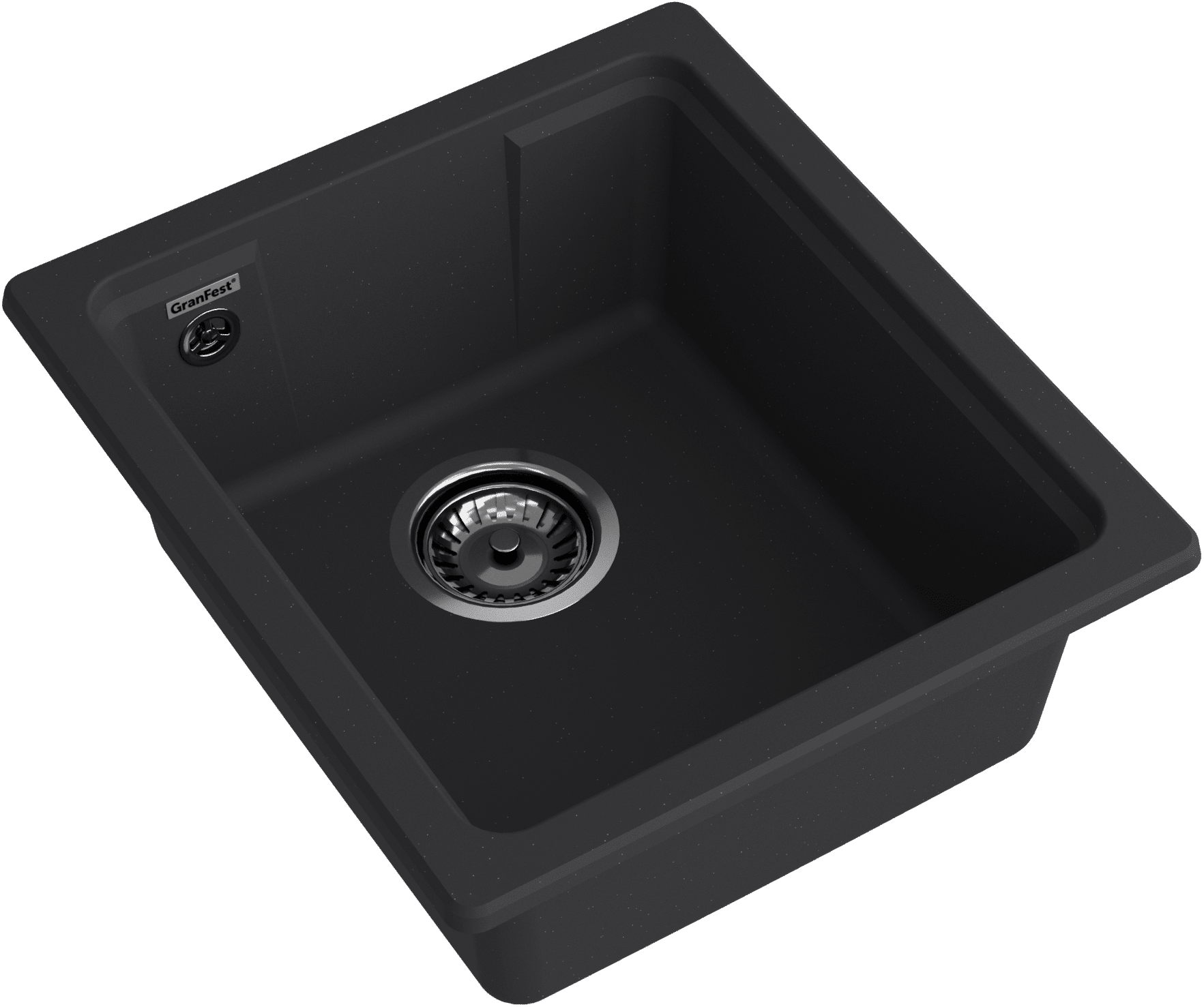 Кухонная мойка GRANFEST URBAN UR-4540 черный - фото2