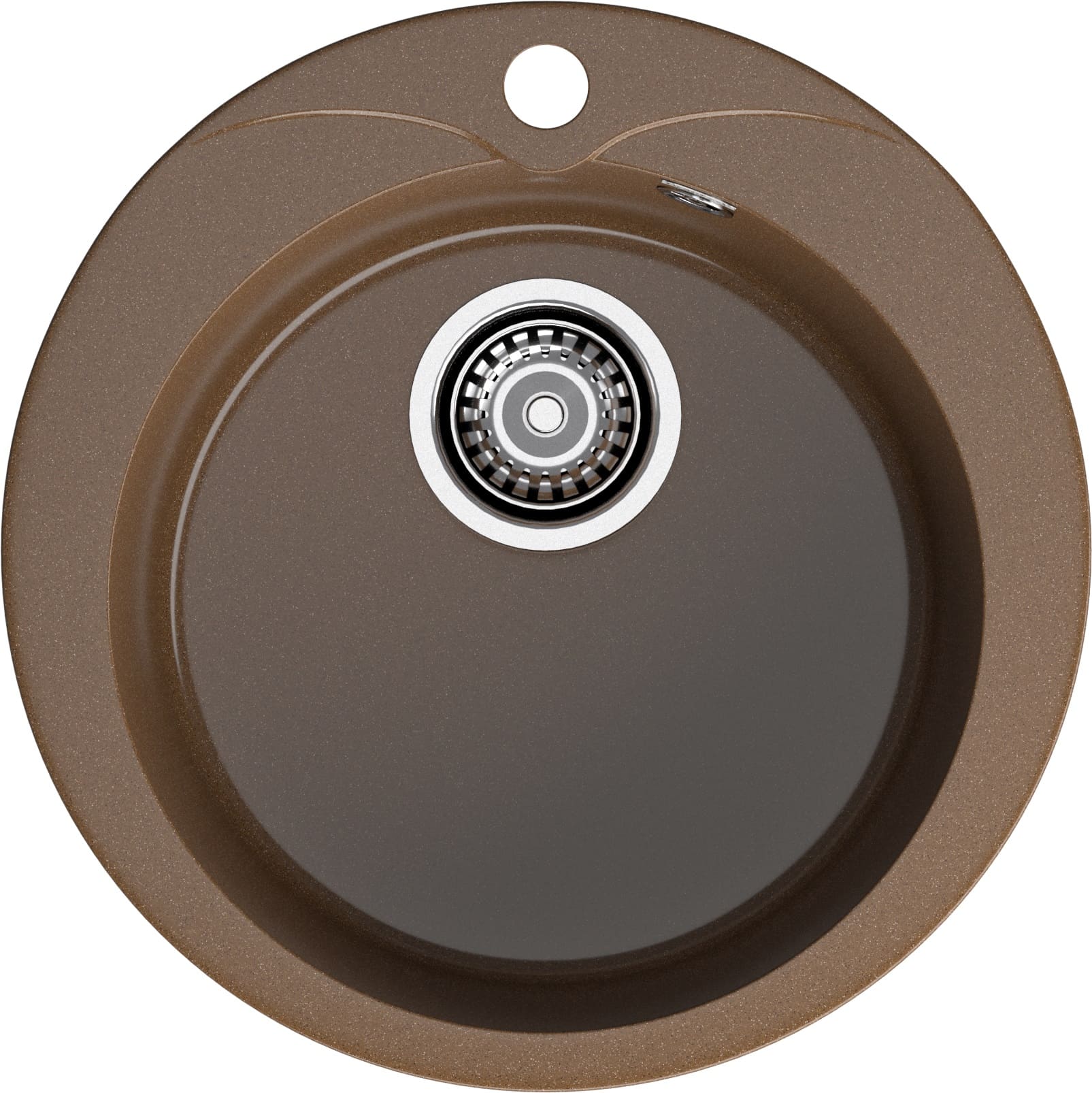 Кухонная мойка GRANFEST RONDO R-480 терракот - фото