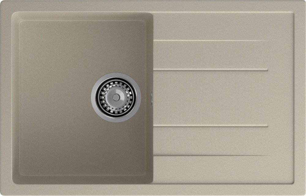 Кухонная мойка GRANFEST QUADRO Q-780L топаз - фото