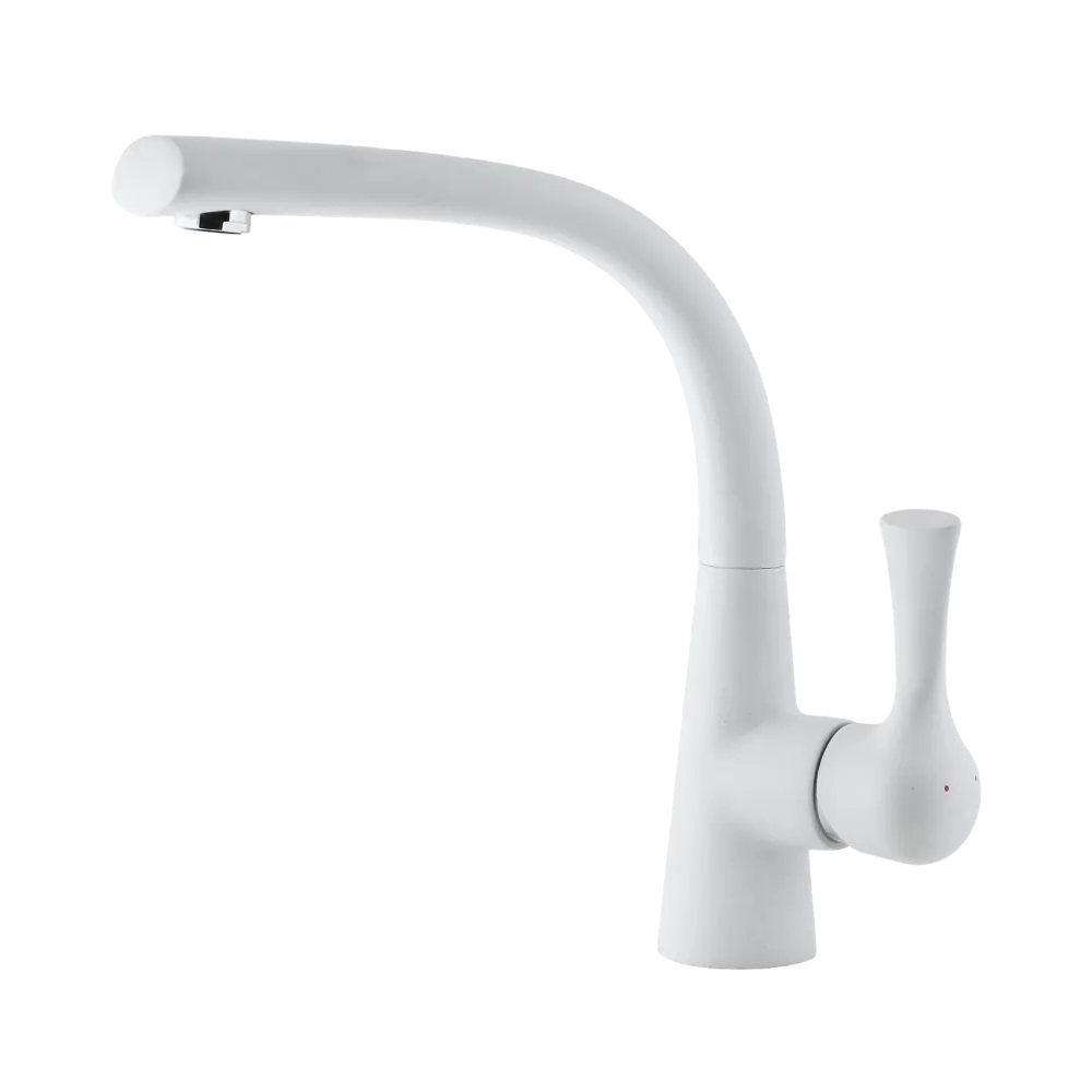 Смеситель для кухни GRANFEST 3723 иней - фото