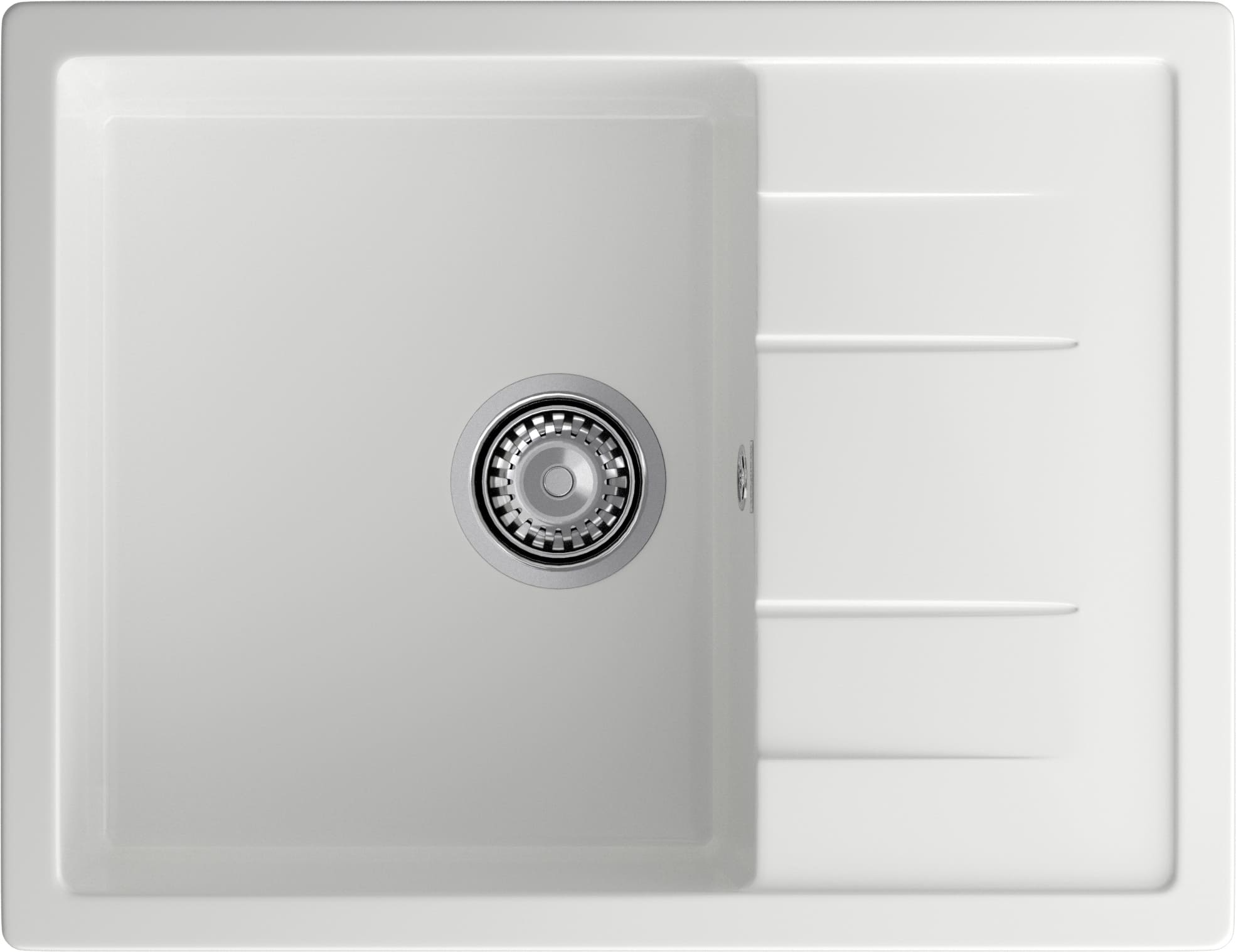 Кухонная мойка GRANFEST QUADRO Q-650L иней - фото