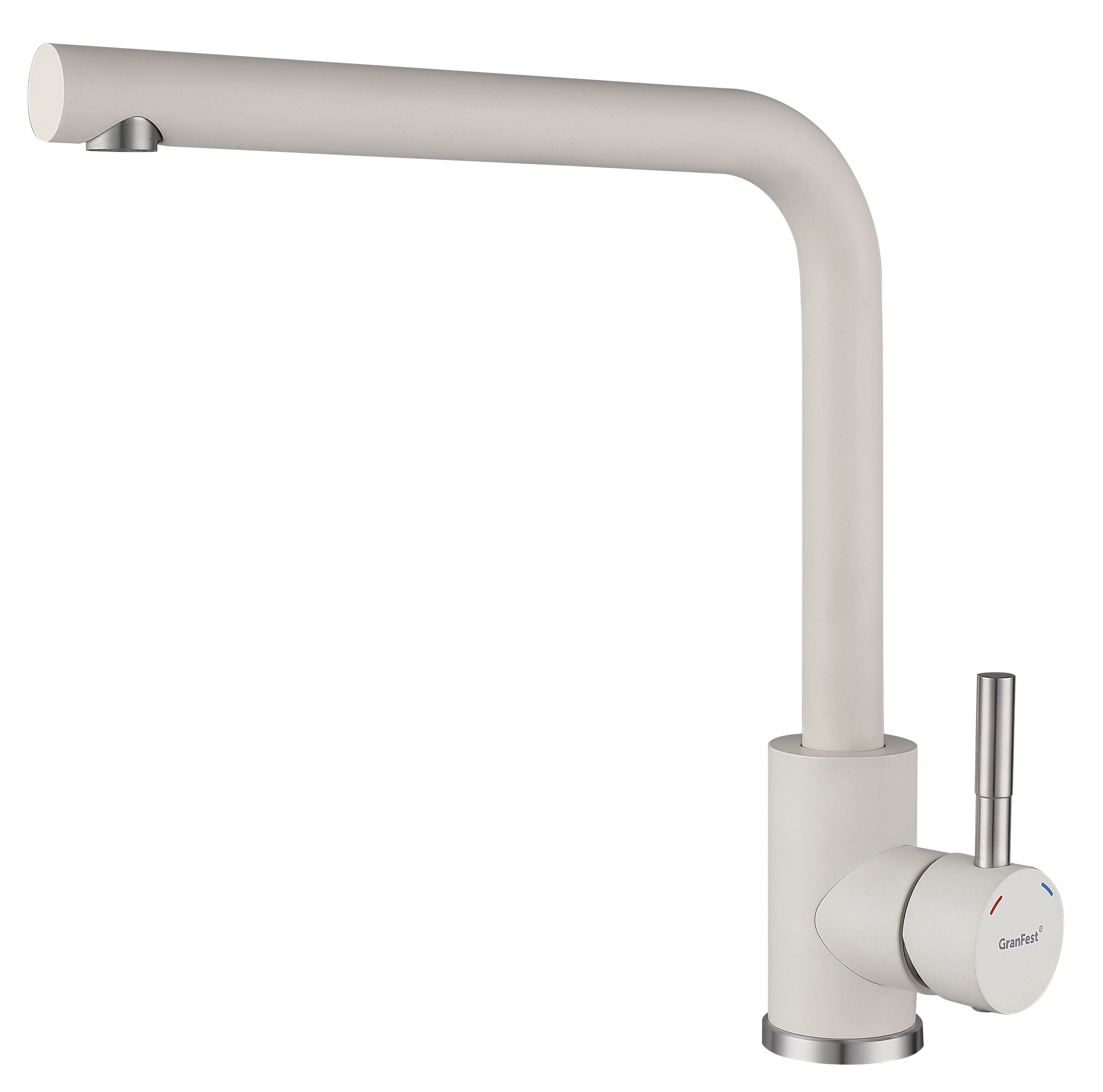 Смеситель для кухни GRANFEST QUARZ Z-5411 белый - фото