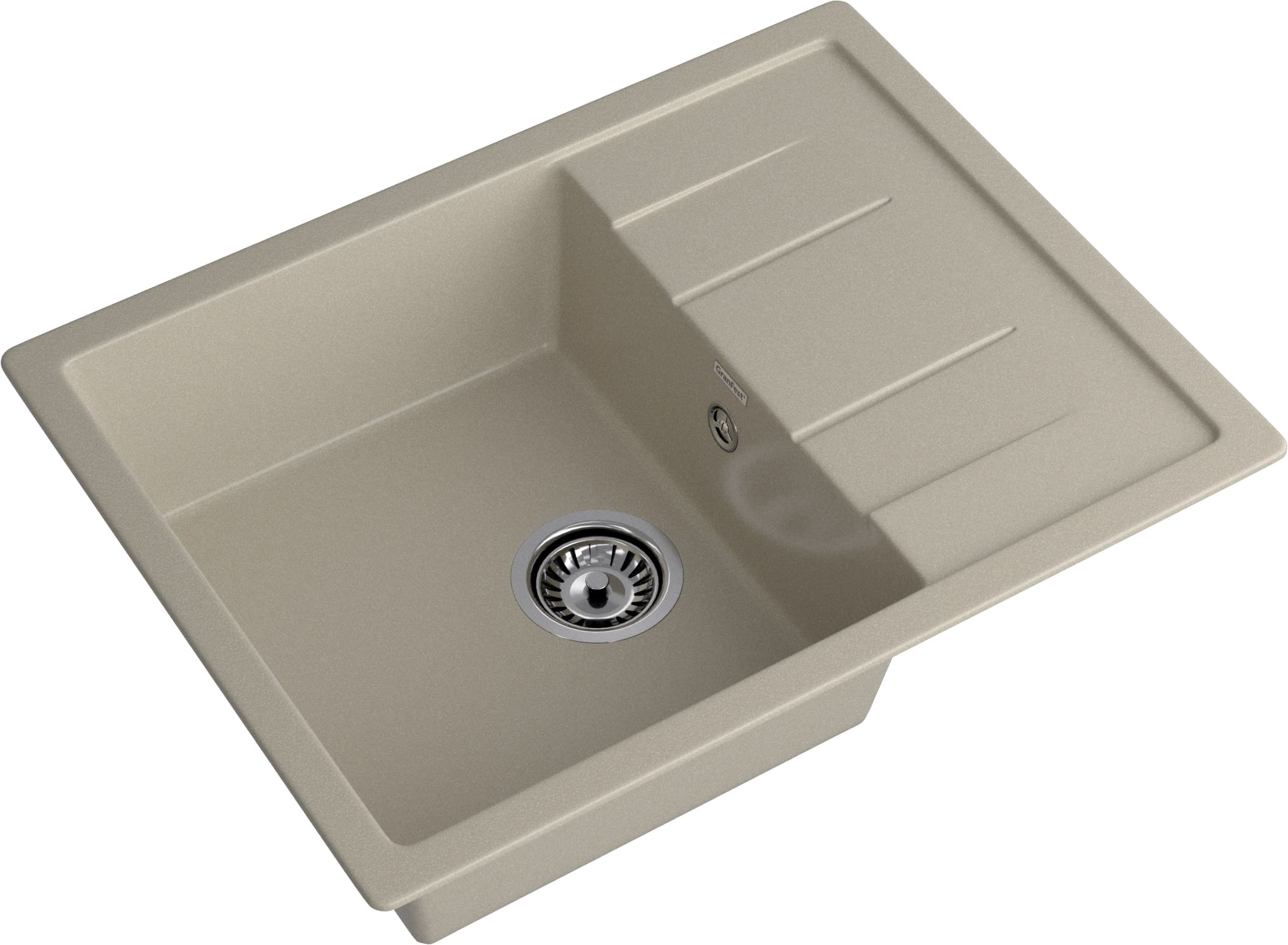 Кухонная мойка GRANFEST QUADRO Q-650L топаз - фото2