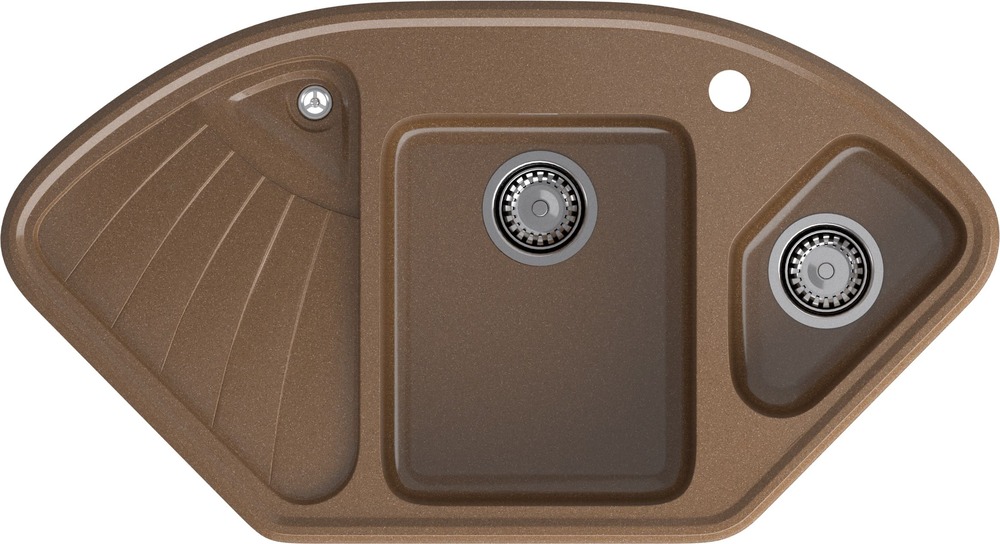 Кухонная мойка GRANFEST CORNER C-1040E терракот - фото