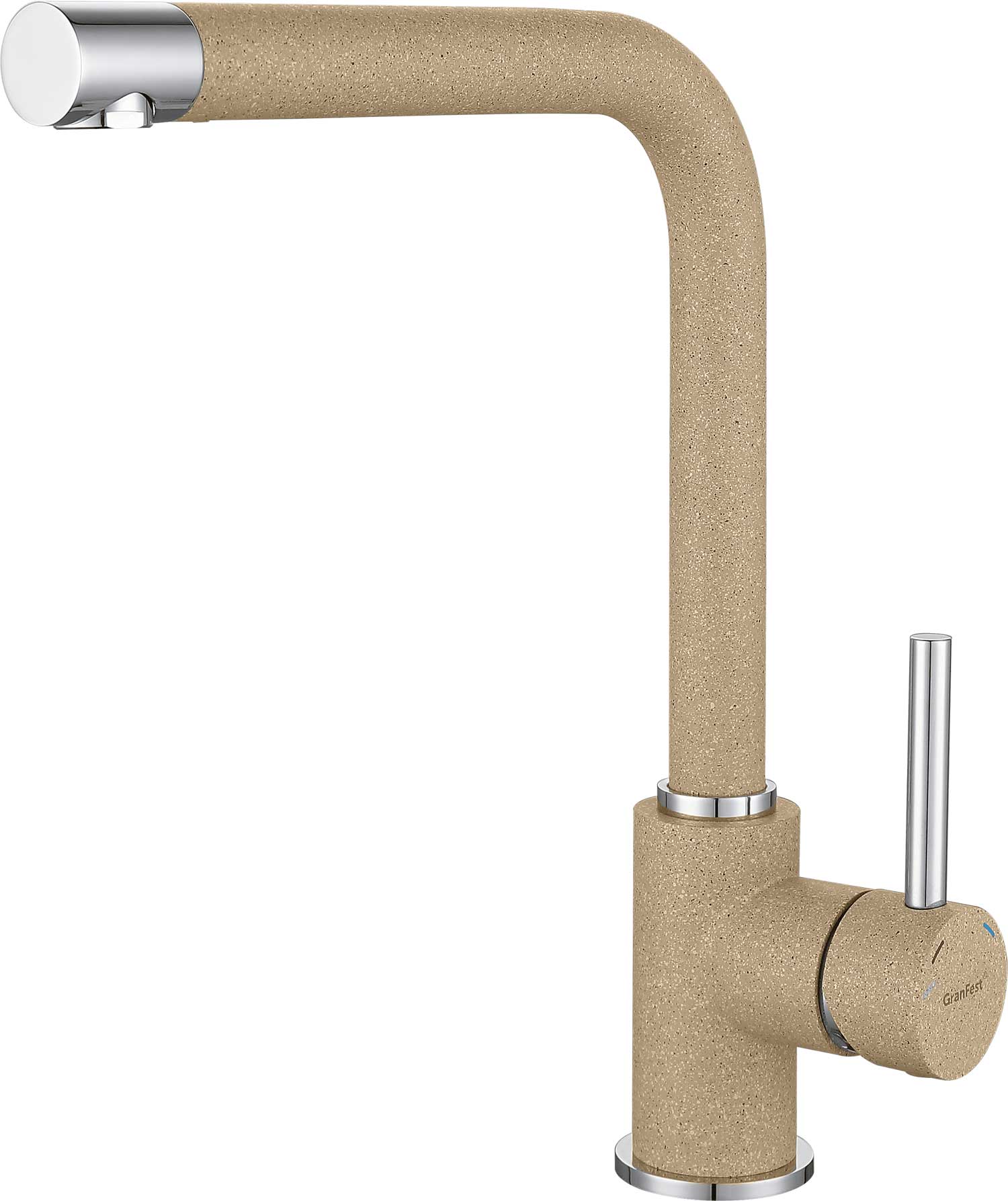 Смеситель для кухни GRANFEST 3651 песочный - фото