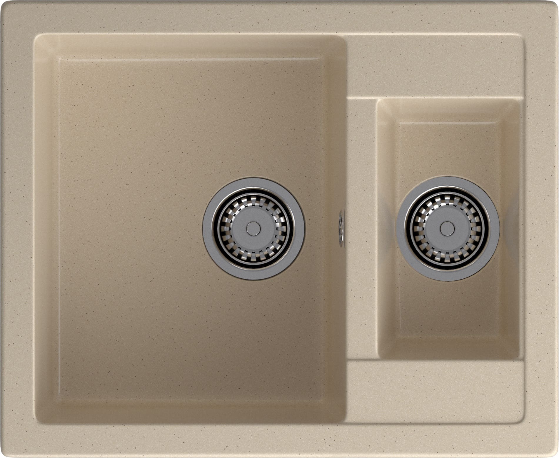 Кухонная мойка GRANFEST QUADRO Q-610K кашемир - фото