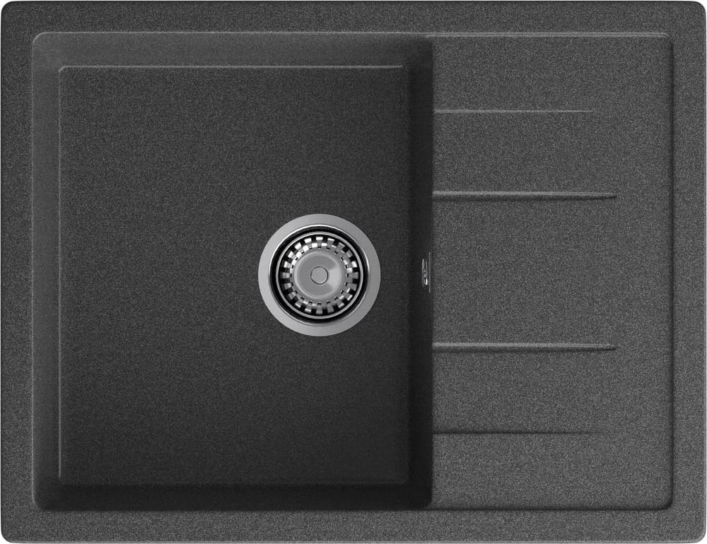 Кухонная мойка GRANFEST QUADRO Q-650L графит - фото