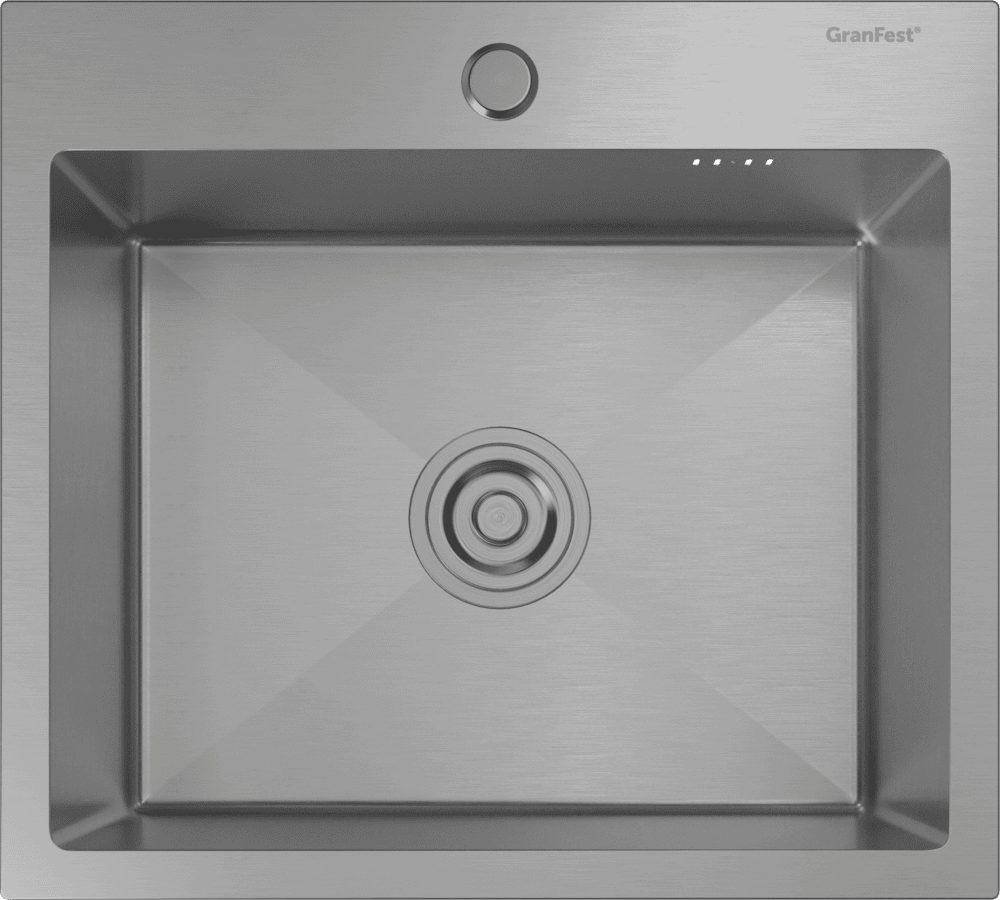 Кухонная мойка из нержавеющей стали GRANFEST METAL 5045 нержавеющая сталь - фото