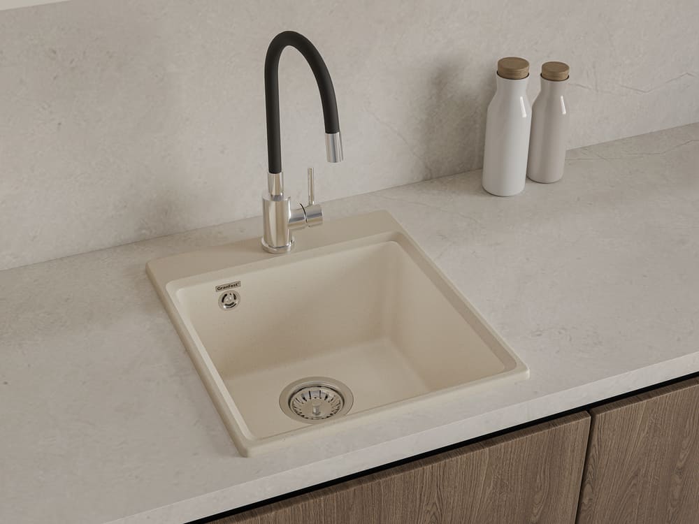 Кухонная мойка GRANFEST LEVEL LV-420 кашемир - фото3