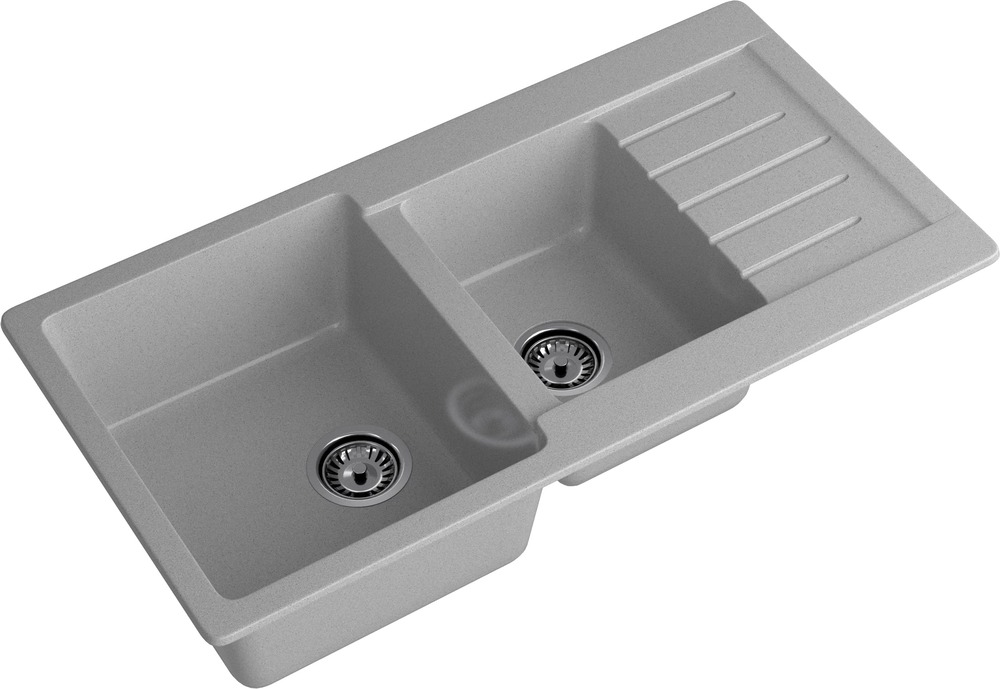 Кухонная мойка GRANFEST PRACTIK P-980KL серый - фото2