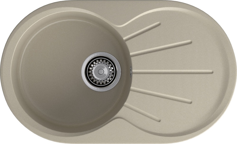 Кухонная мойка GRANFEST RONDO R-750L терракот - фото