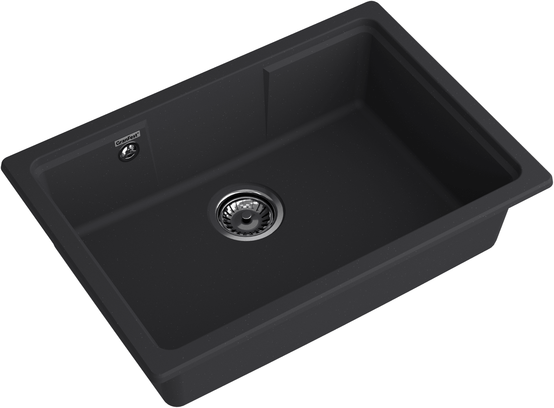 Кухонная мойка GRANFEST URBAN UR-4565 черный - фото2