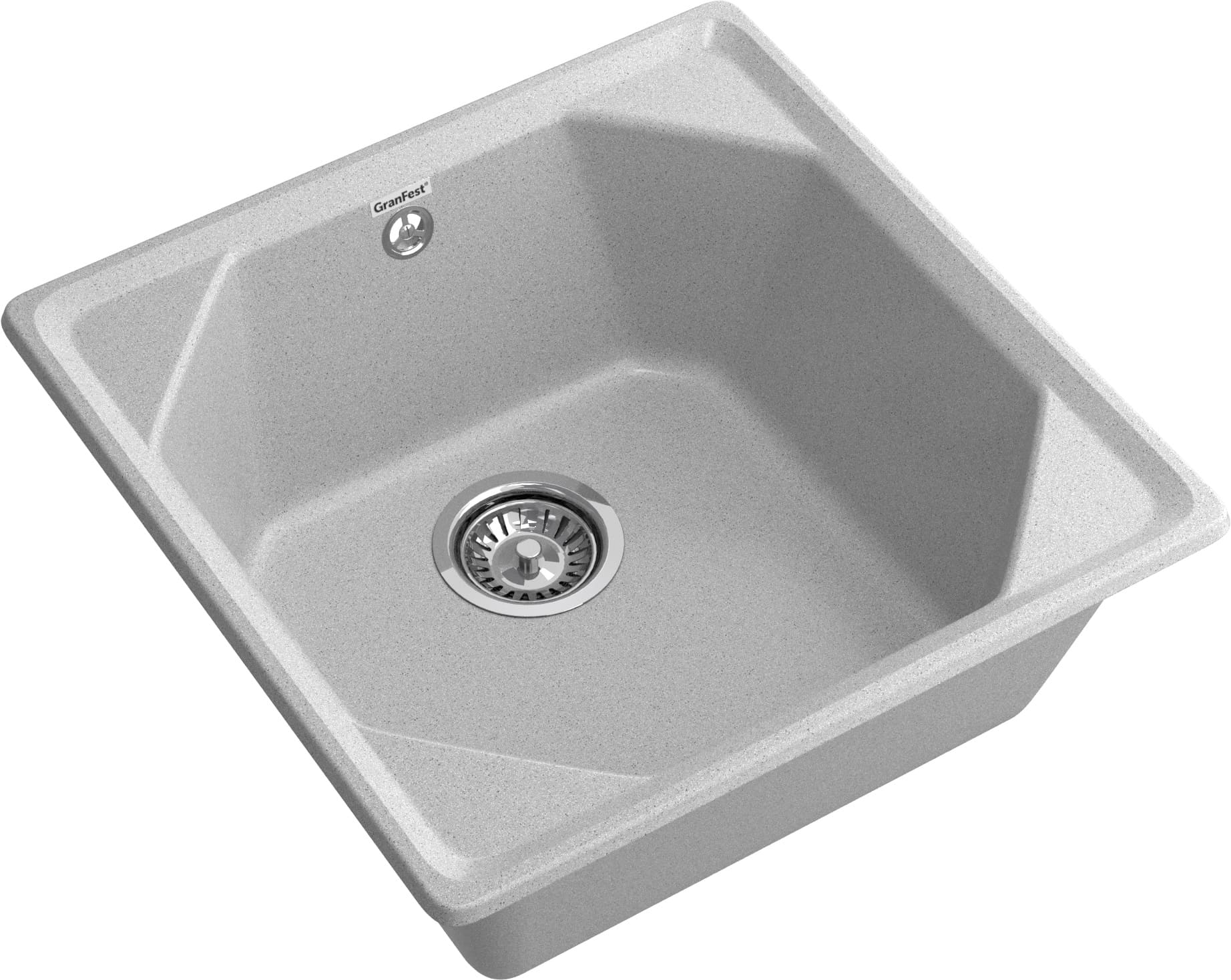 Кухонная мойка GRANFEST UNIQUE U-500 серый - фото2