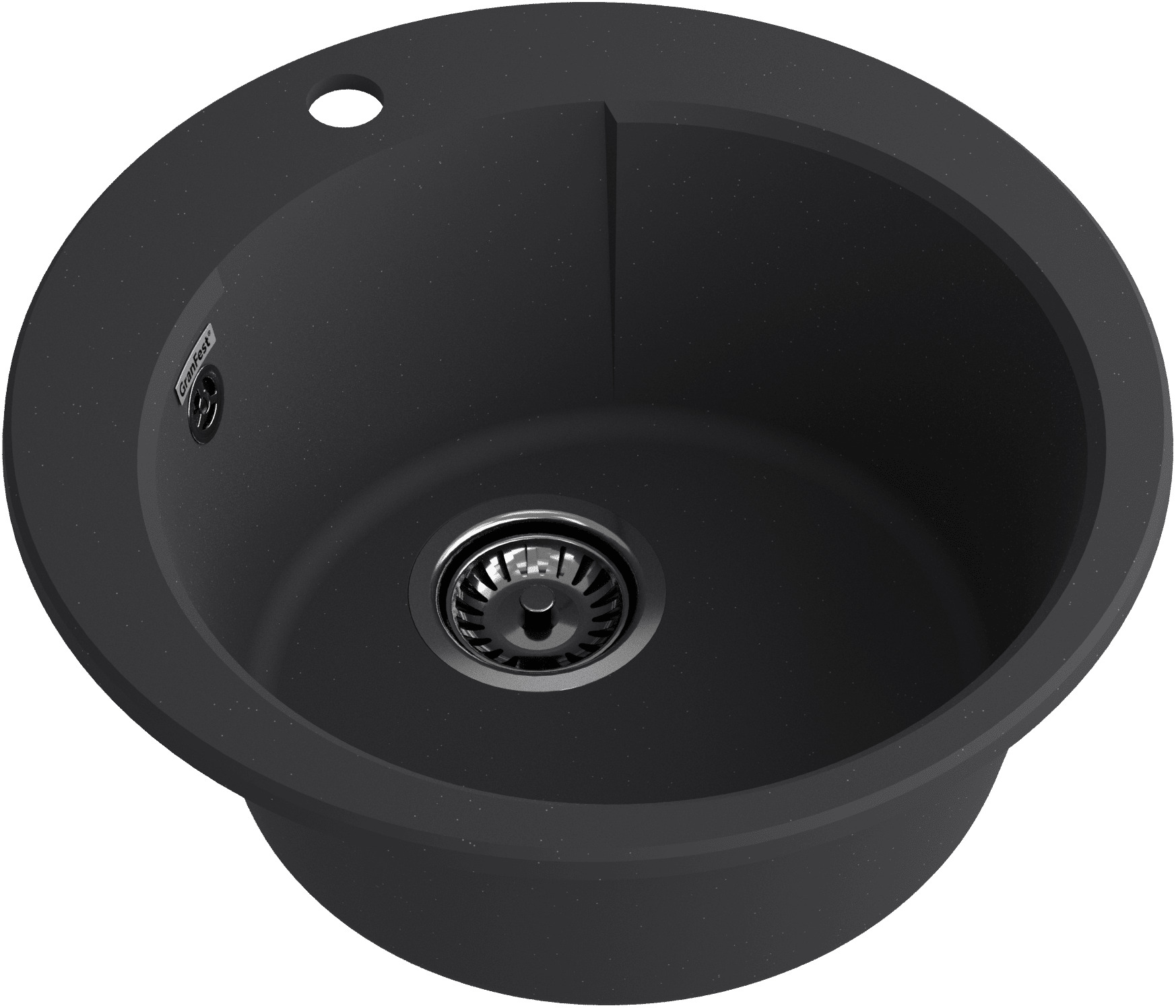 Кухонная мойка GRANFEST URBAN UR-649 черный - фото2