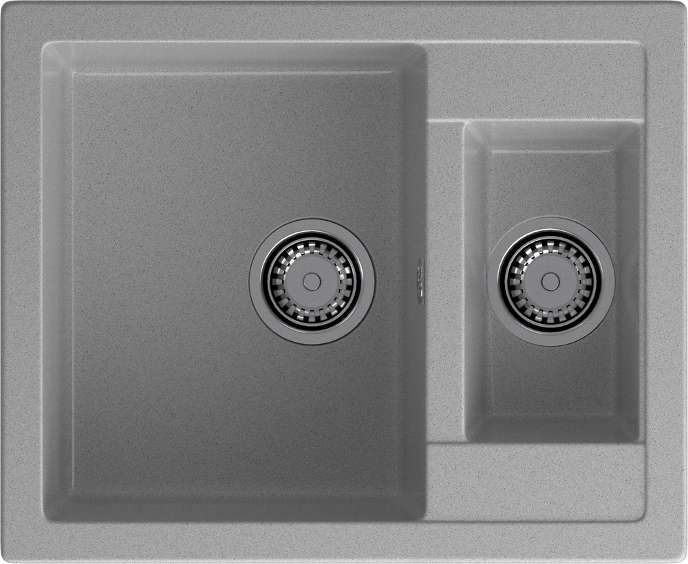 Кухонная мойка GRANFEST QUADRO Q-610K серый - фото