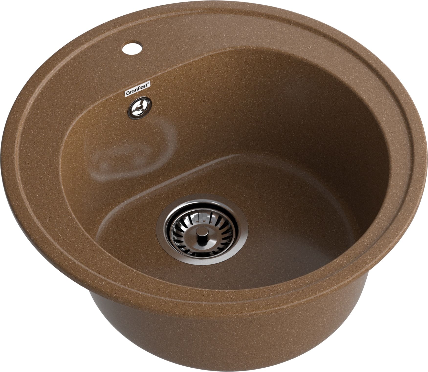 Кухонная мойка GRANFEST RONDO R-510 терракот - фото2