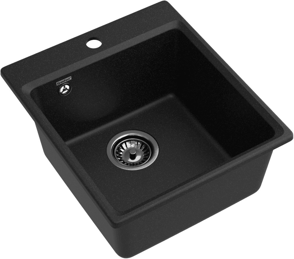 Кухонная мойка GRANFEST LEVEL LV-420 черный - фото2
