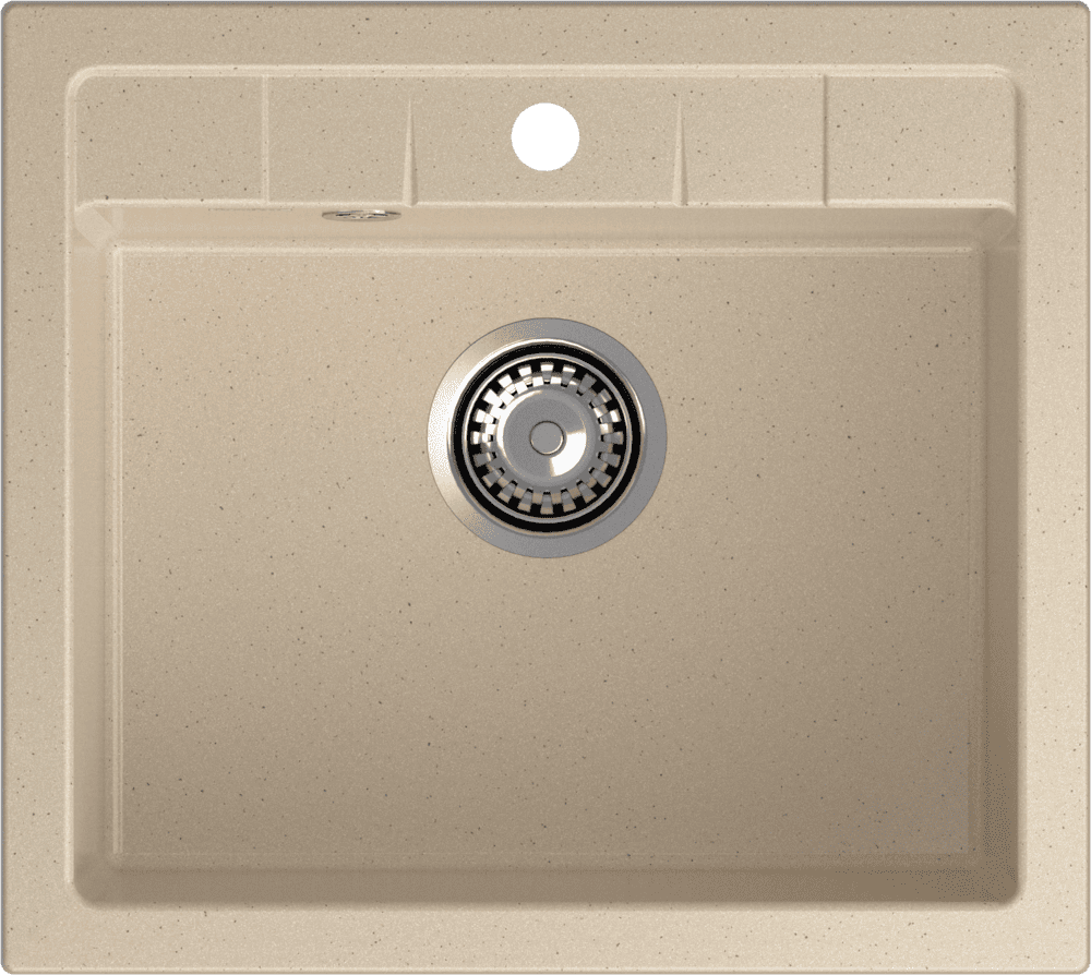 Кухонная мойка GRANFEST QUADRO Q-561 кашемир - фото