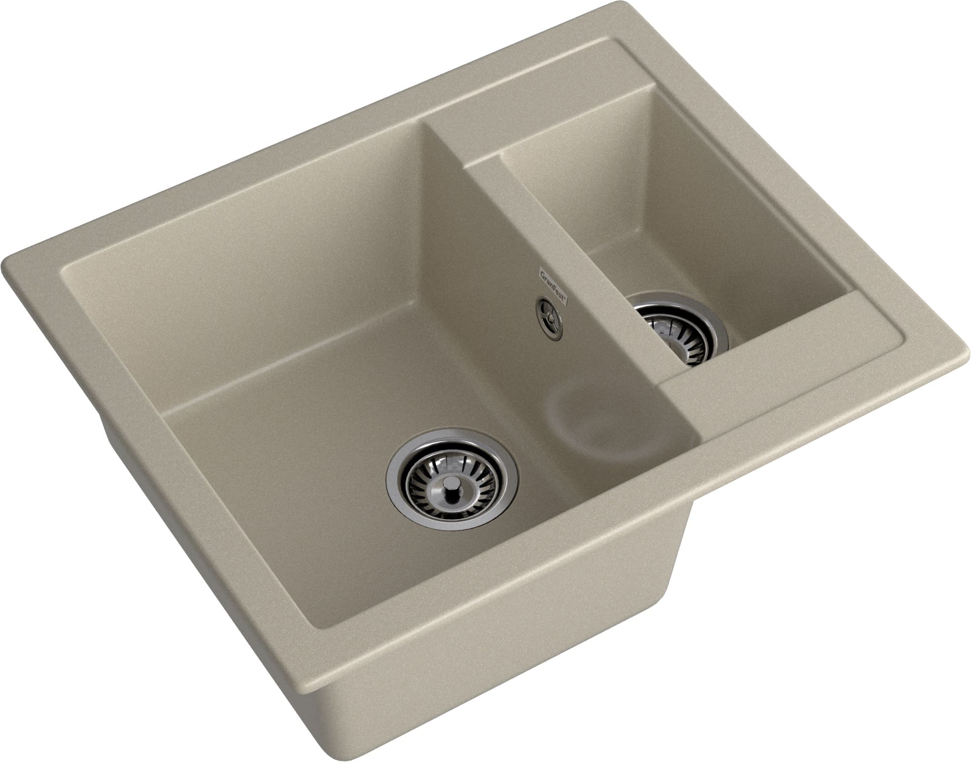Кухонная мойка GRANFEST QUADRO Q-610K топаз - фото2