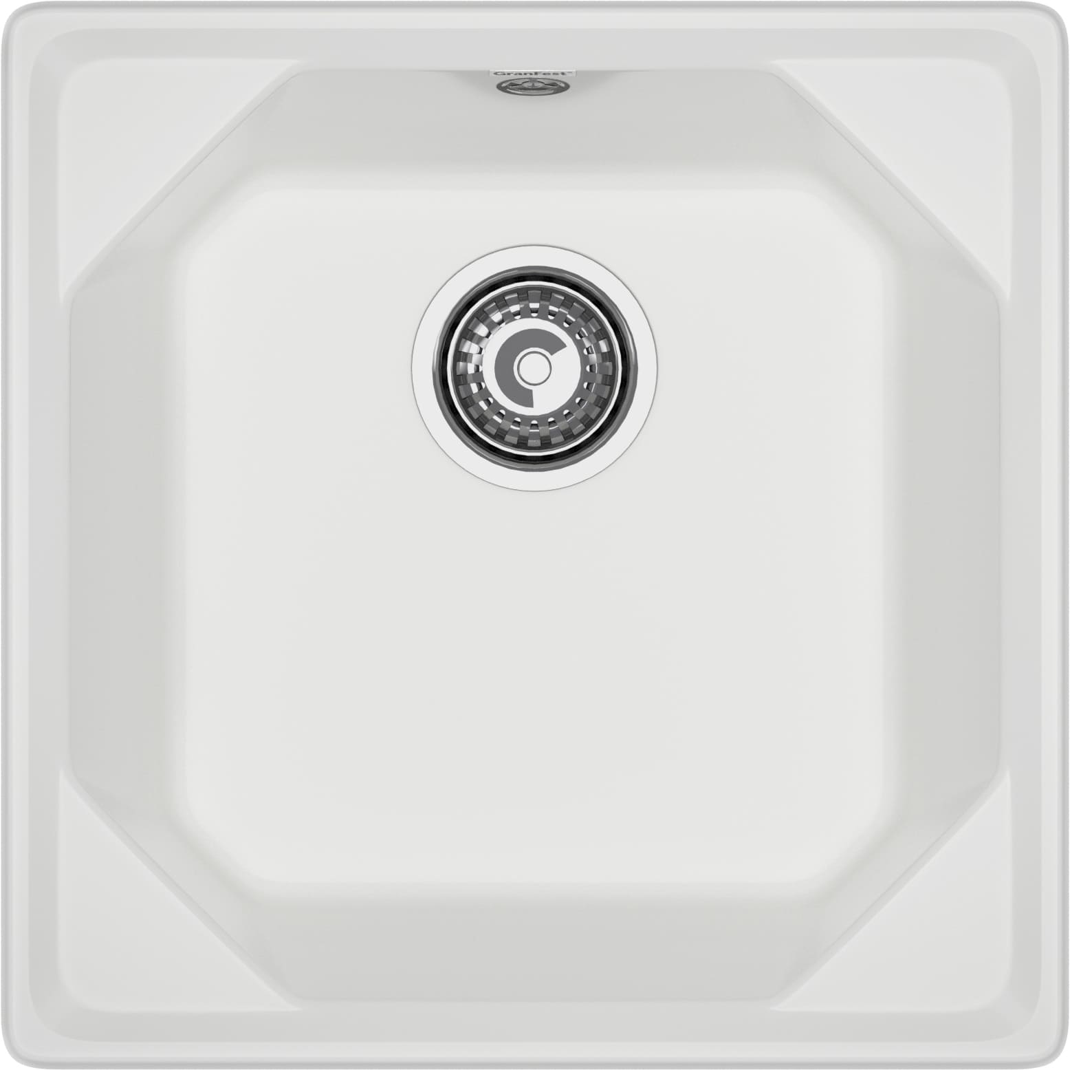 Кухонная мойка GRANFEST UNIQUE U-500 иней - фото