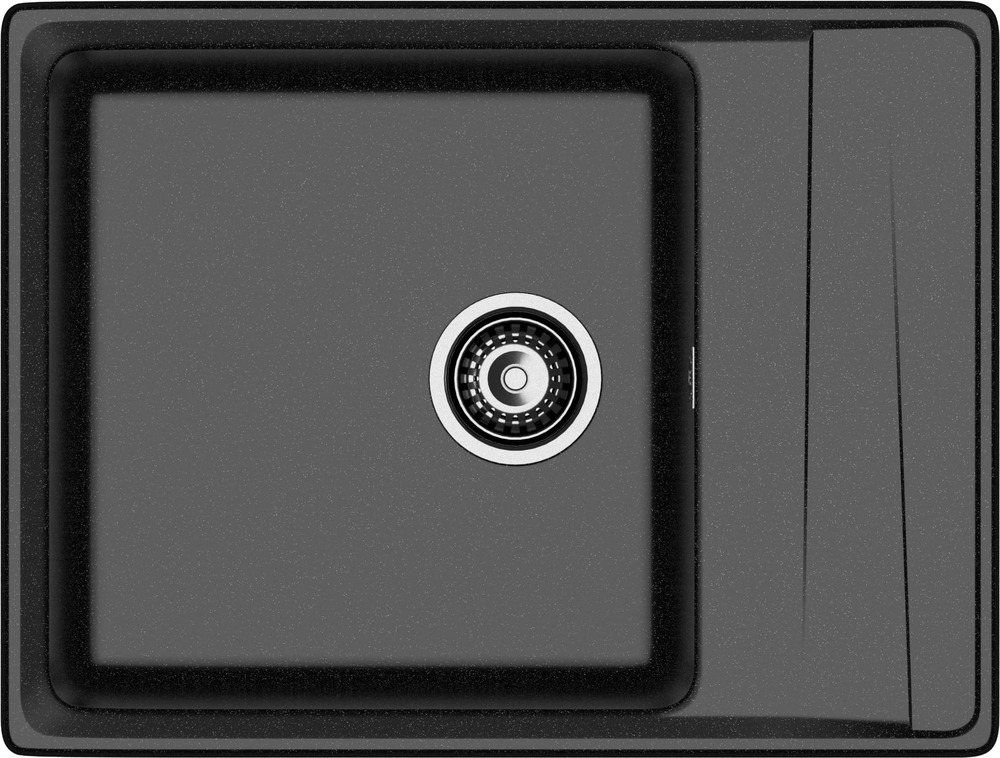 Кухонная мойка GRANFEST LEVEL LV-660L черный - фото