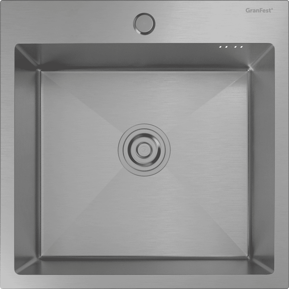 Кухонная мойка из нержавеющей стали GRANFEST METAL 5050 нержавеющая сталь - фото