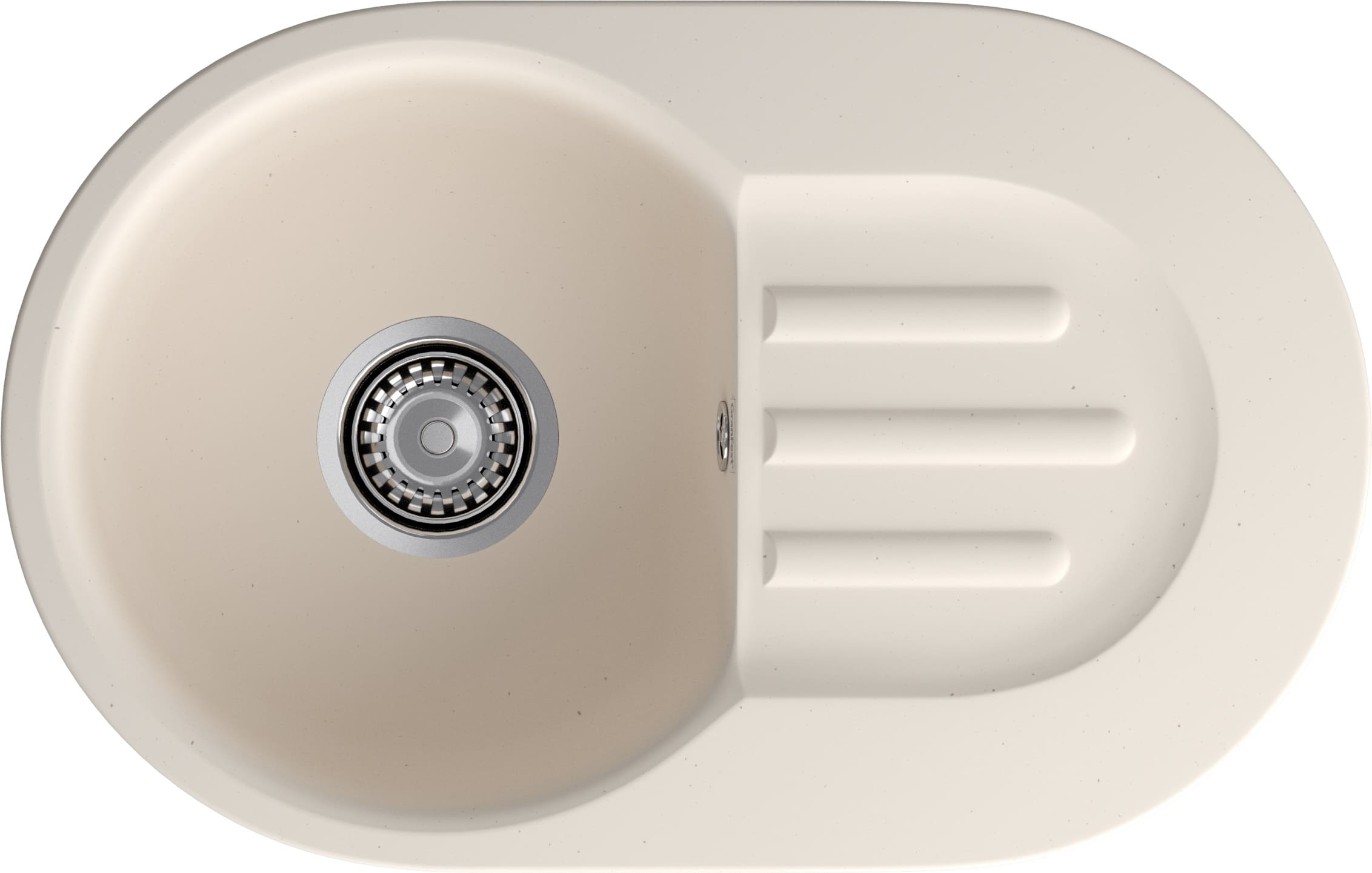 Кухонная мойка GRANFEST SMART SM-685L белый + сифон - фото