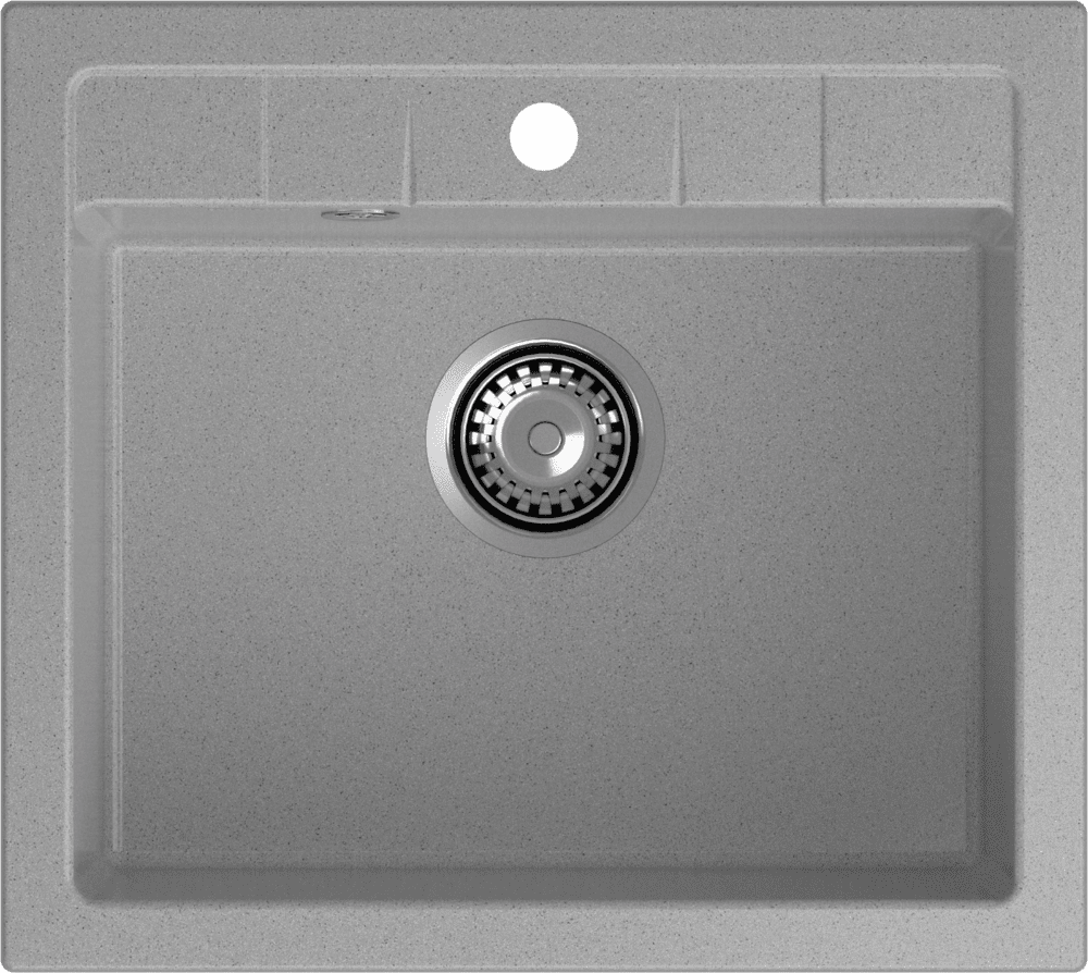 Кухонная мойка GRANFEST QUADRO Q-561 серый - фото