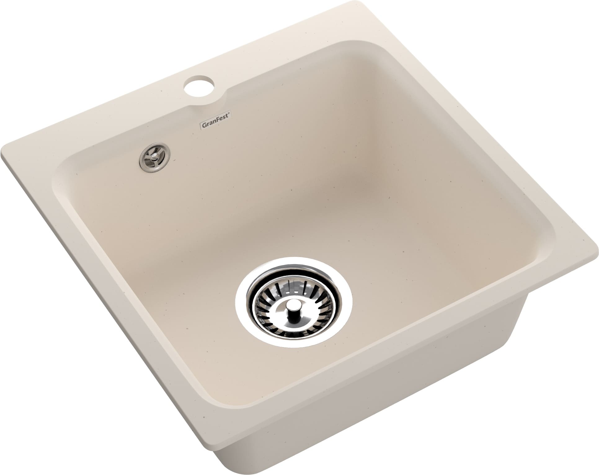 Кухонная мойка GRANFEST SMART SM-430 белый + сифон - фото2