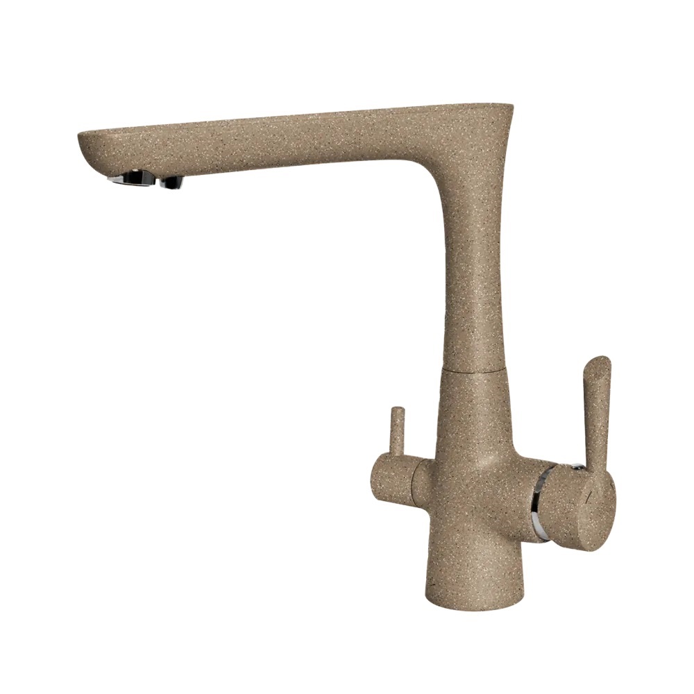 Смеситель для кухни GRANFEST 3223 песочный - фото